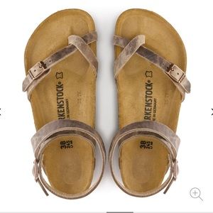 YARA brown leathered Birkenstocks